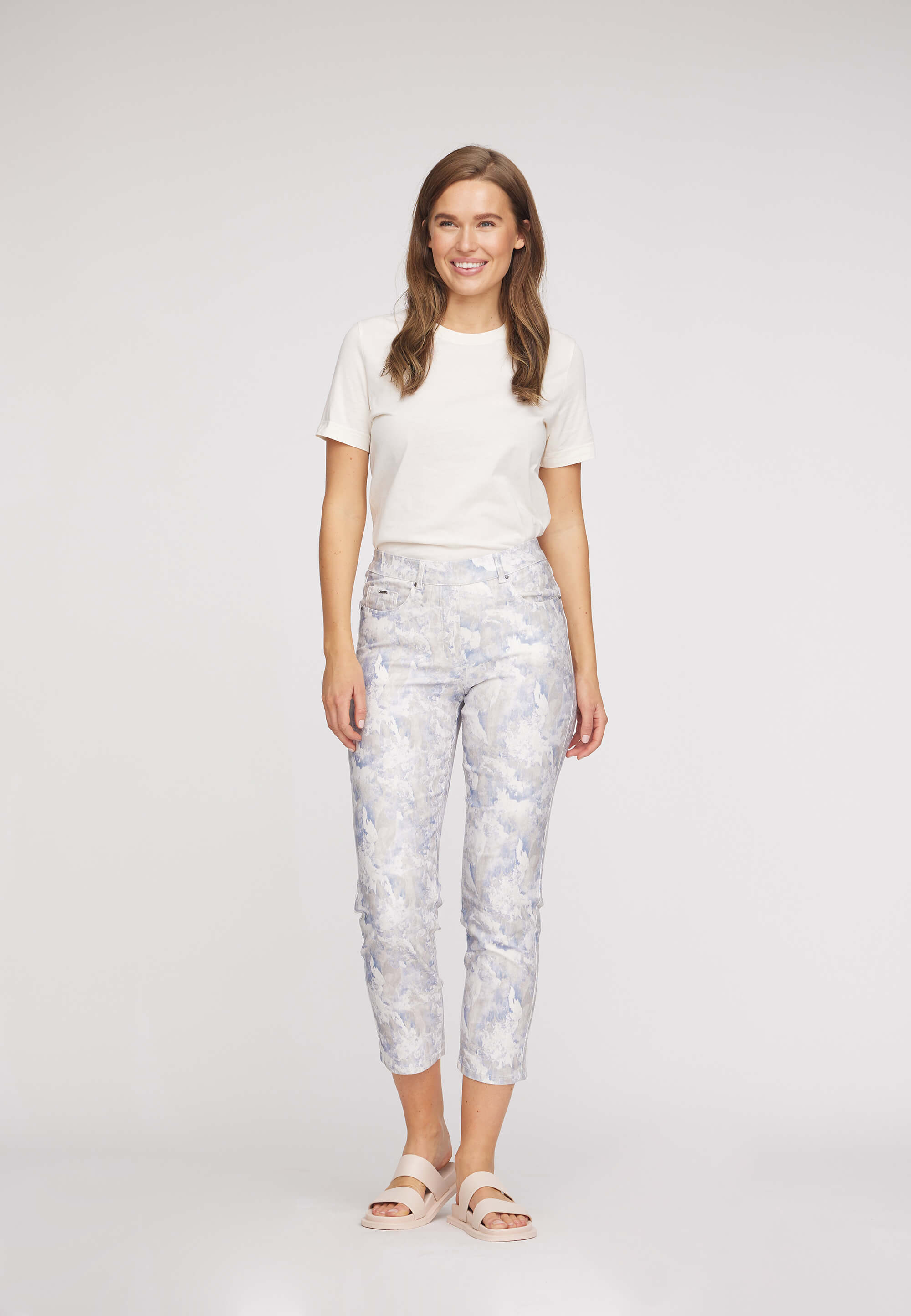 LAURIE Hannah Regular - Extra Short Length Regular Verblasste blaue druck