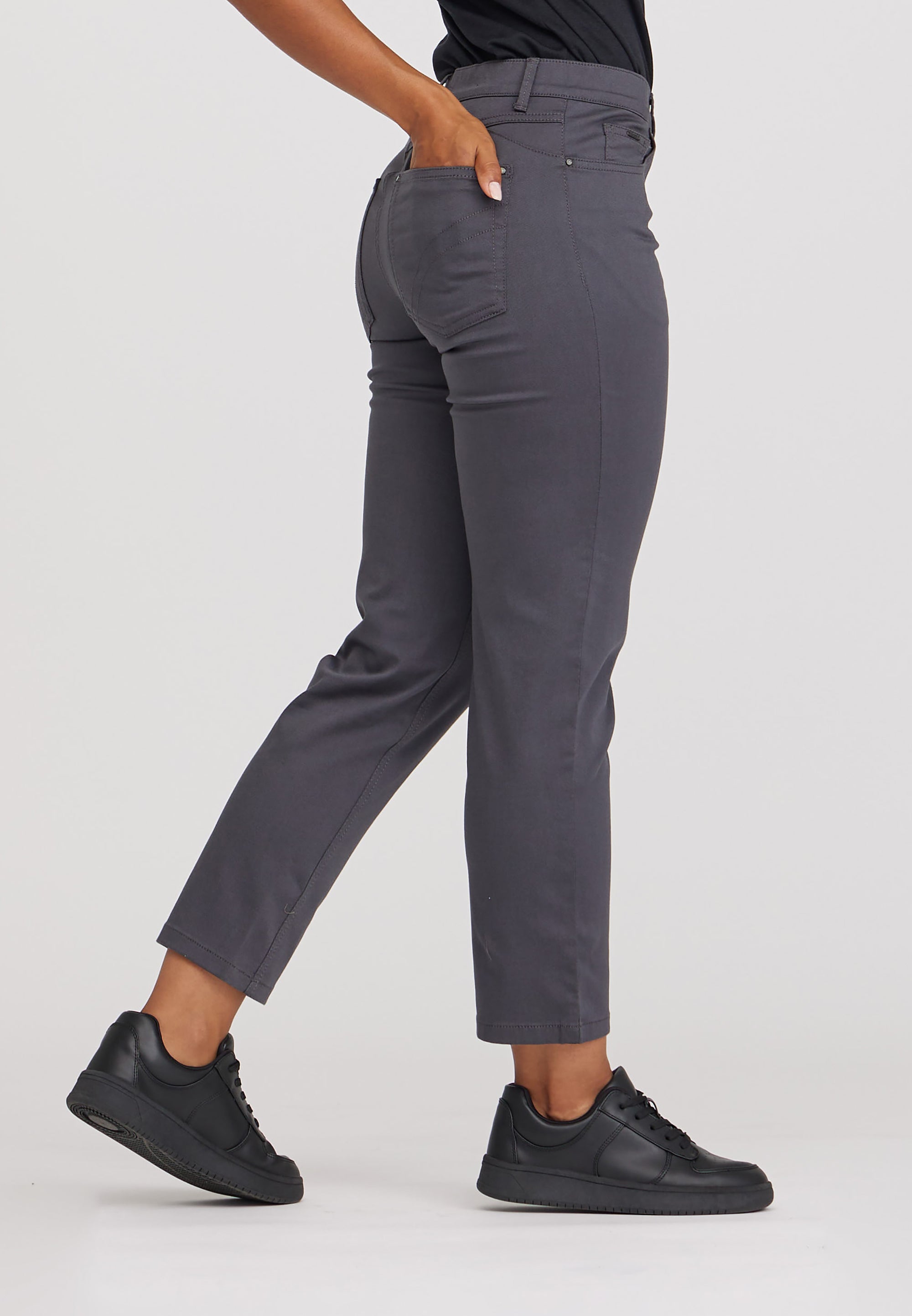 LAURIE  Hannah Regular - Extra Short Length Trousers REGULAR Anthrazit