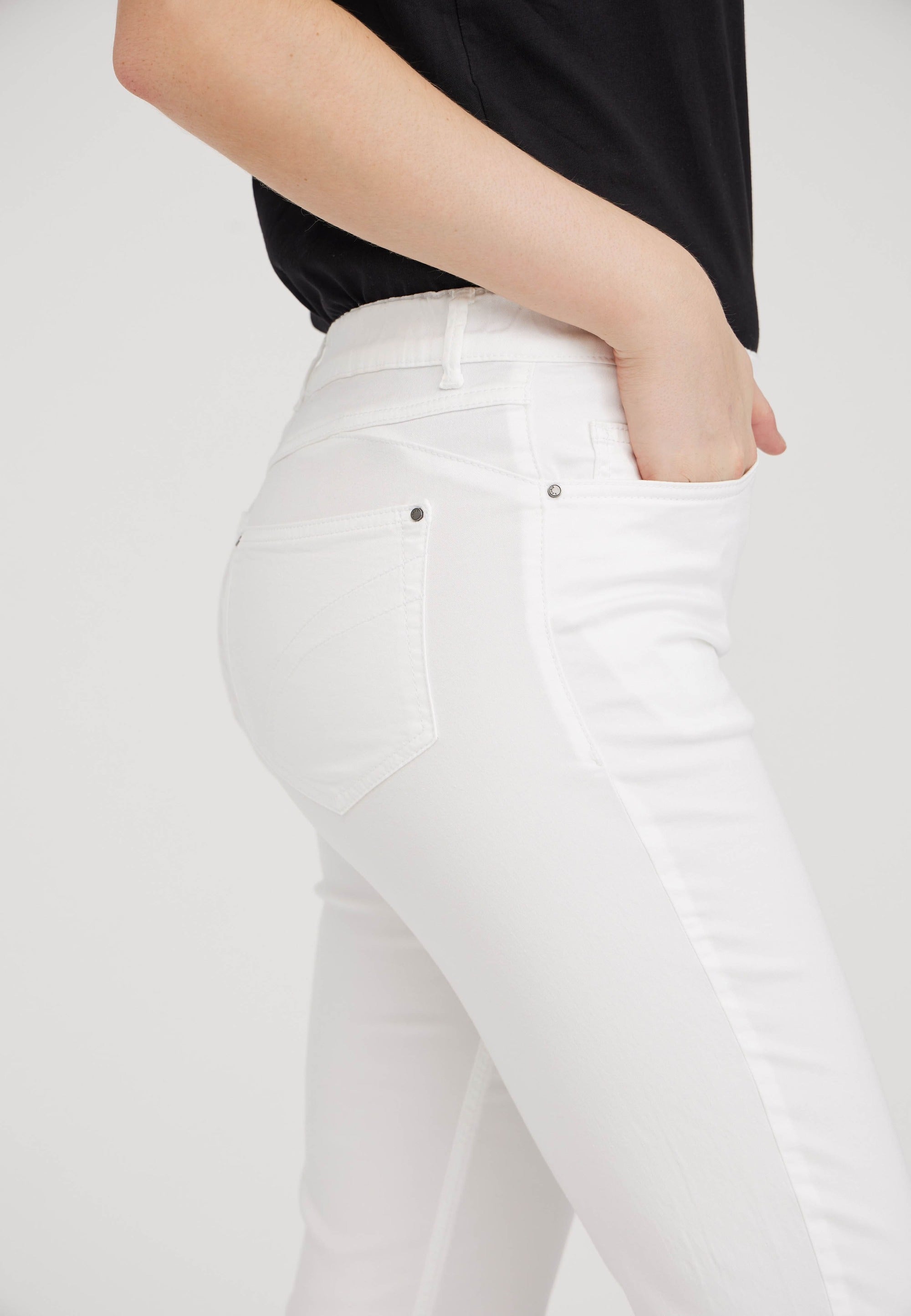 LAURIE  Hannah Regular - Medium Length Trousers REGULAR Weiss