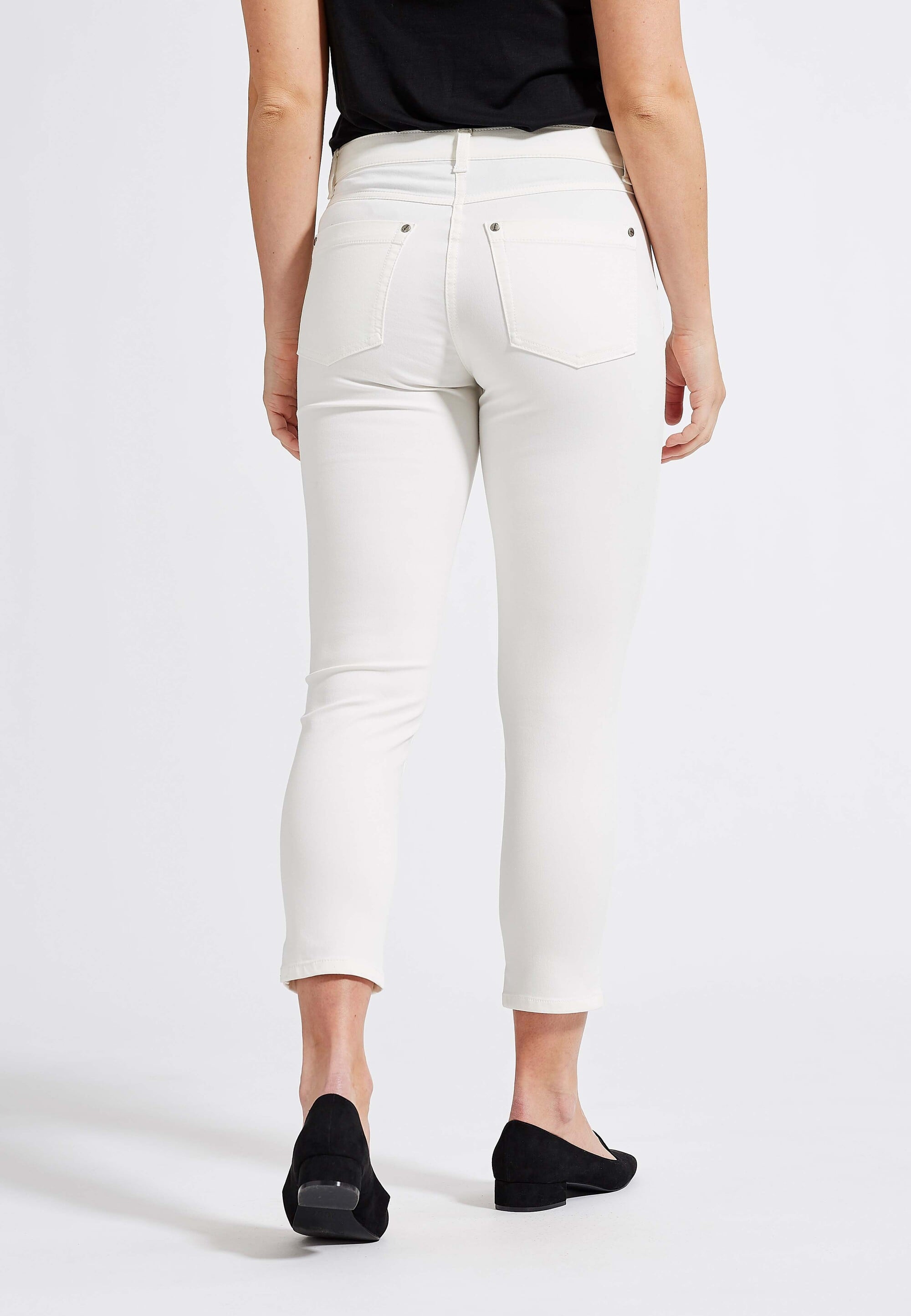 LAURIE Laura Crop Slim Slim Ecru