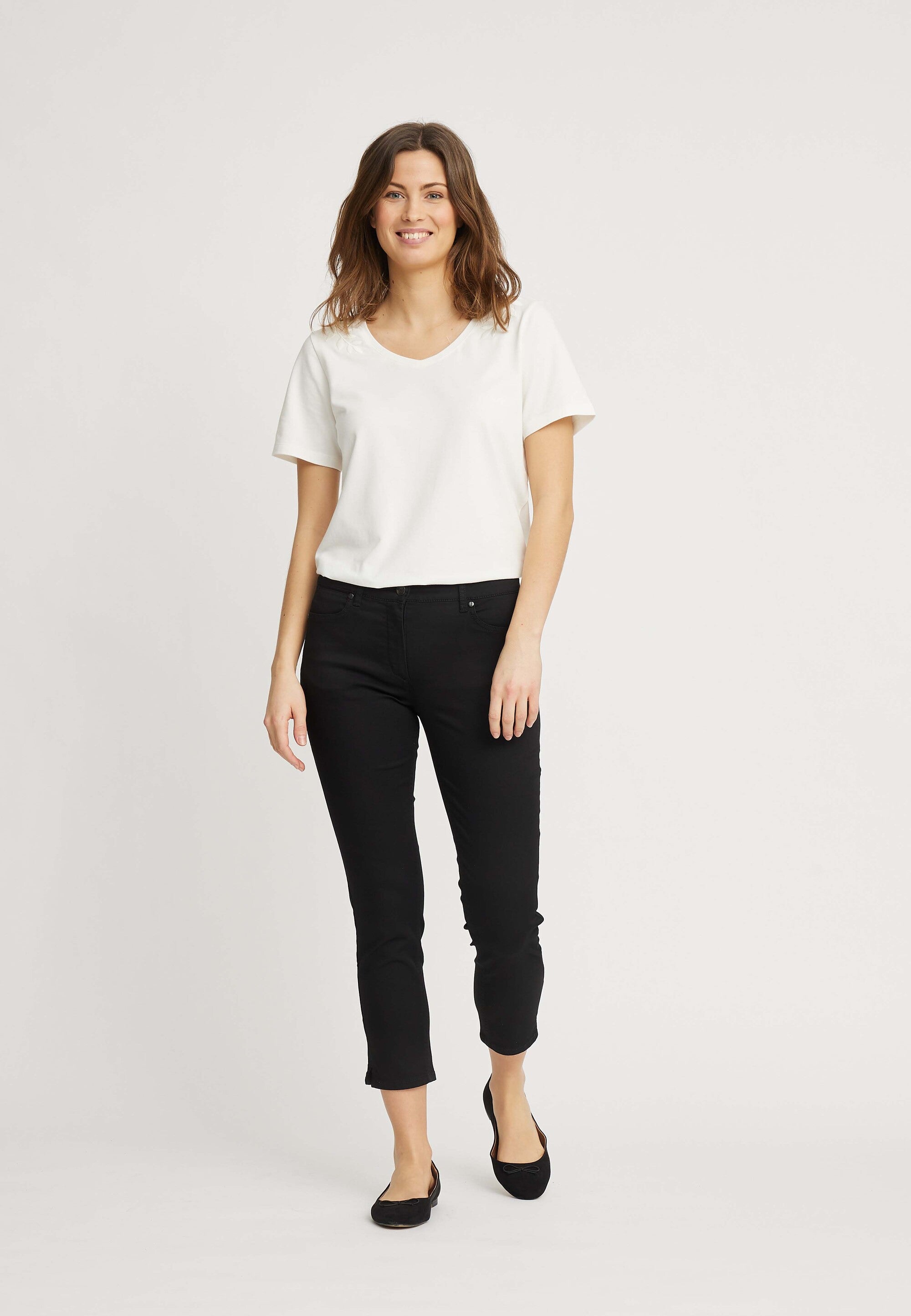 LAURIE  Laura Crop Slim Slim Schwarz