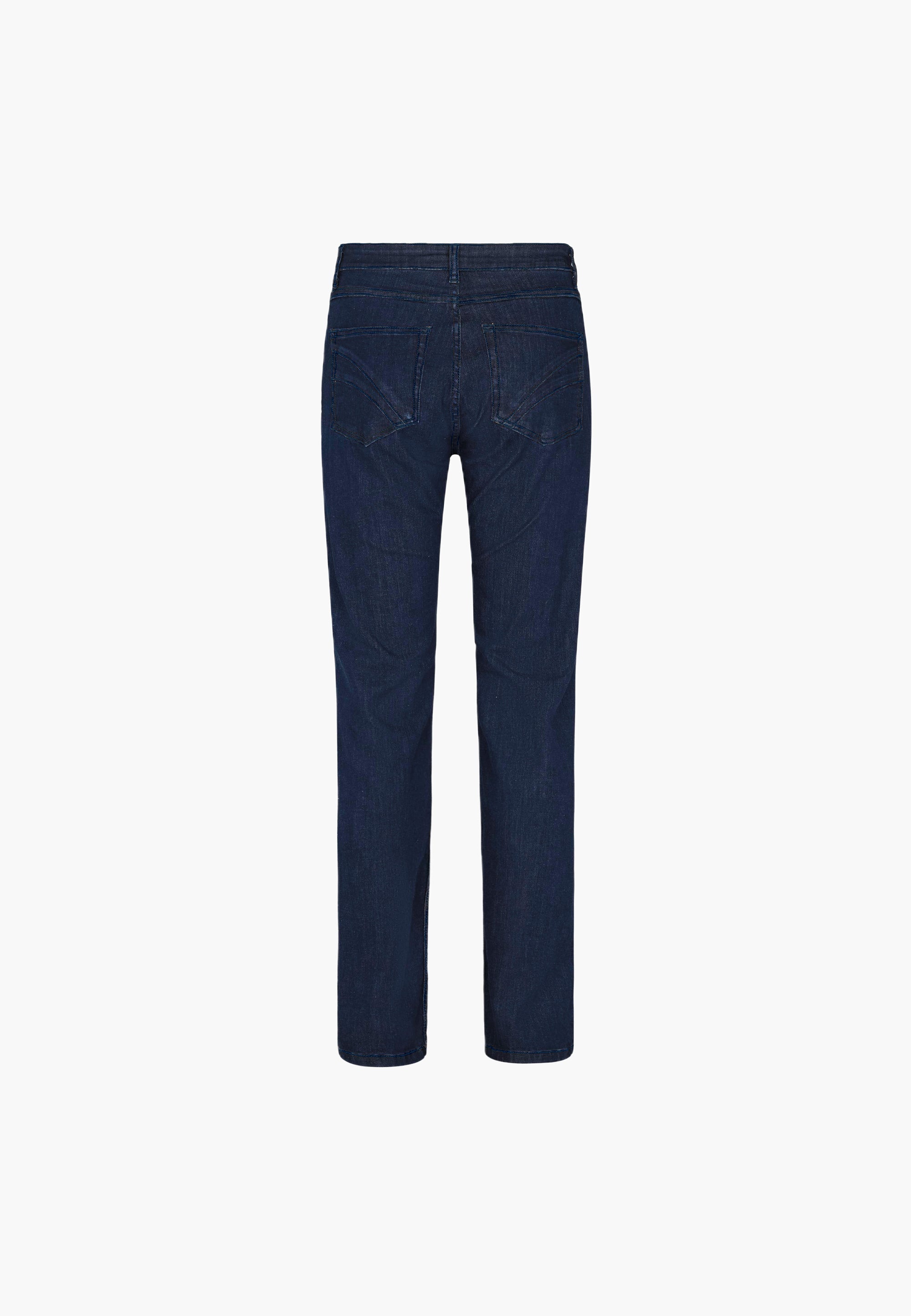 LAURIE  Laura Slim - Medium Length - Ecolabel Trousers SLIM Dunkelblauer denim