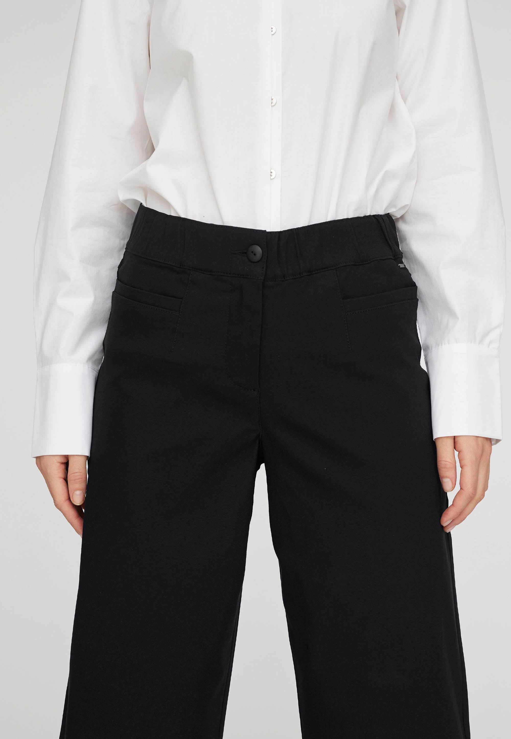 LAURIE Lester Loose Crop Trousers LOOSE Schwarz