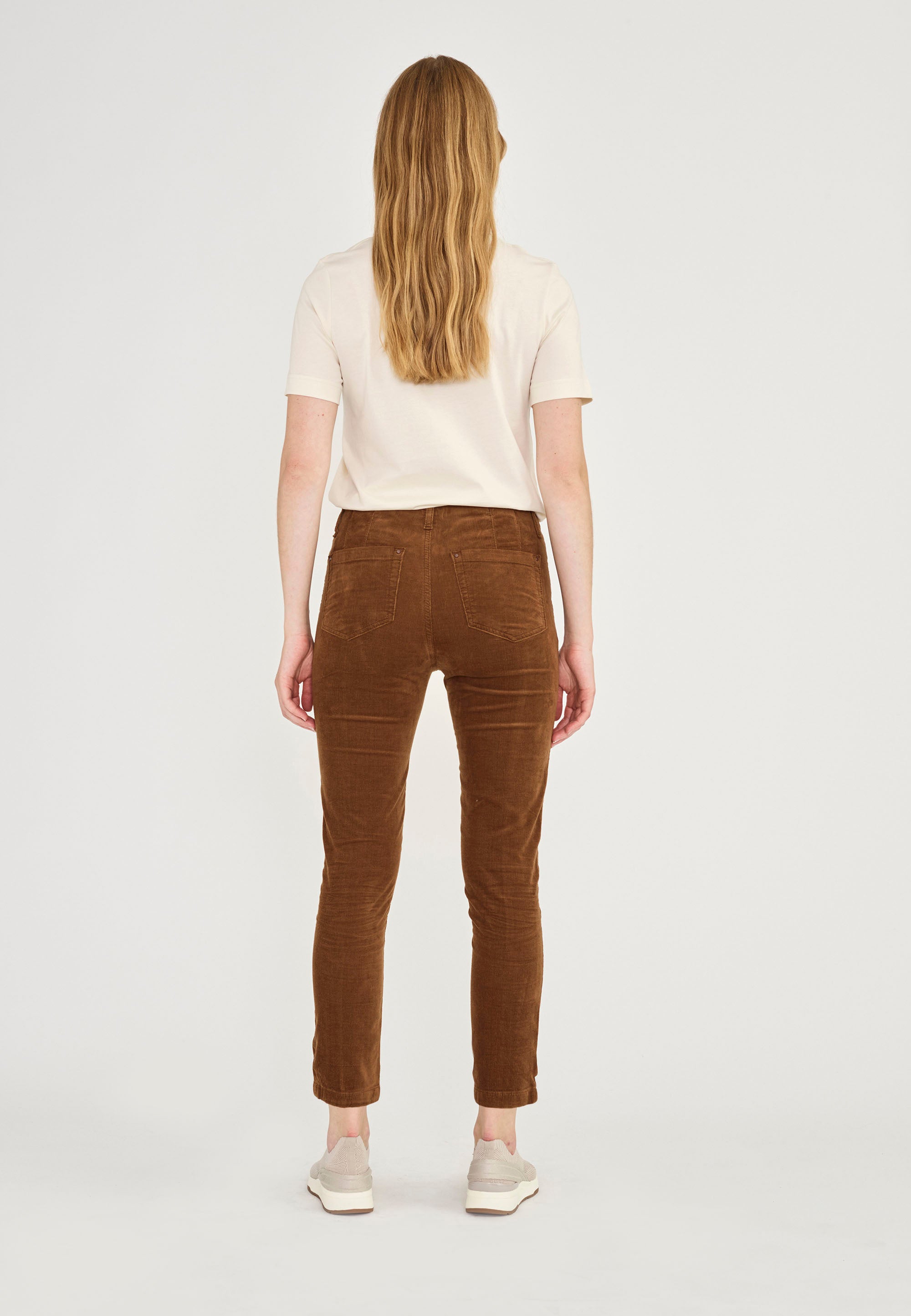 LAURIE Madison Slim Corduroy Crop Slim Bronze