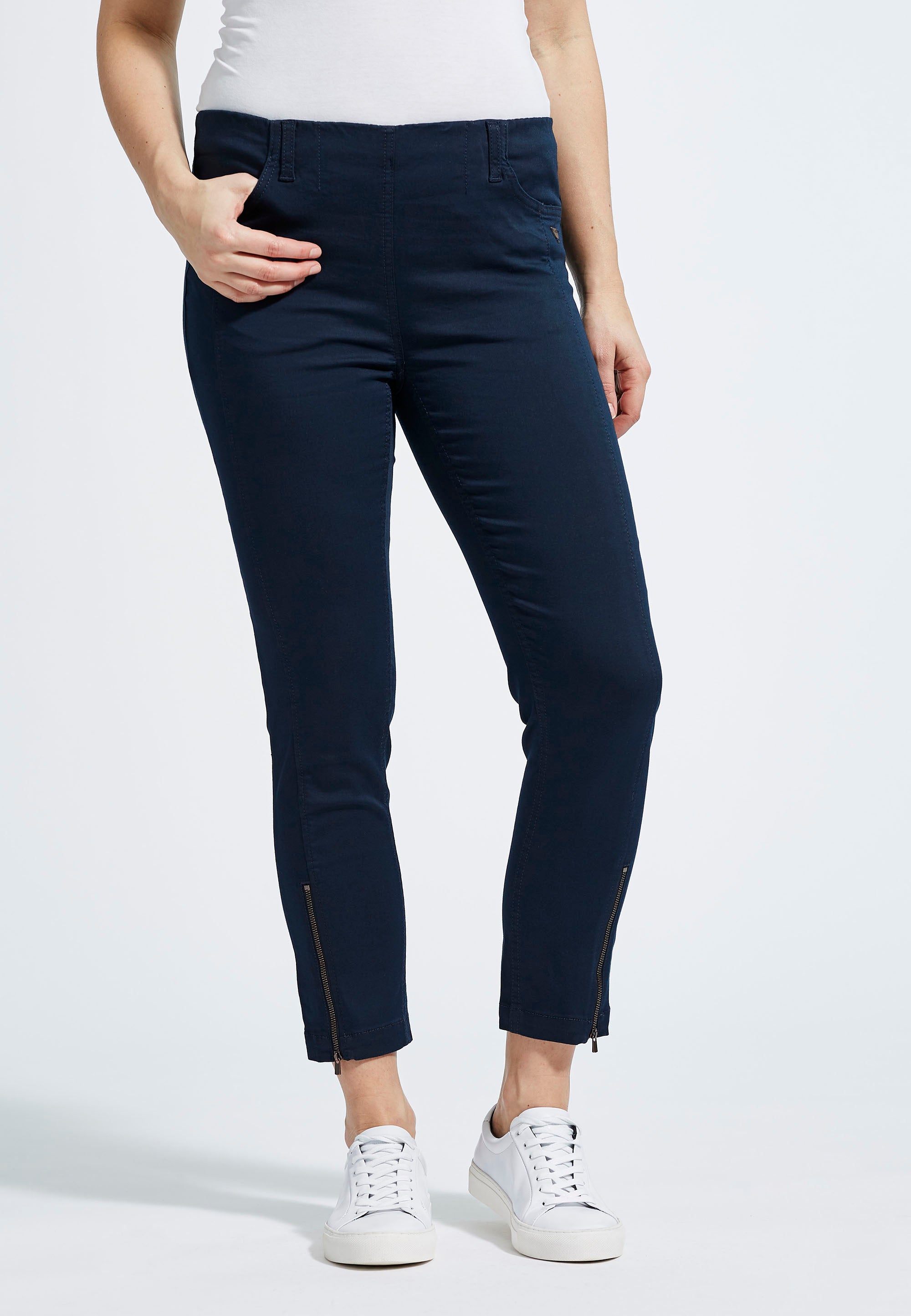 LAURIE  Madison Slim Crop Slim Marine