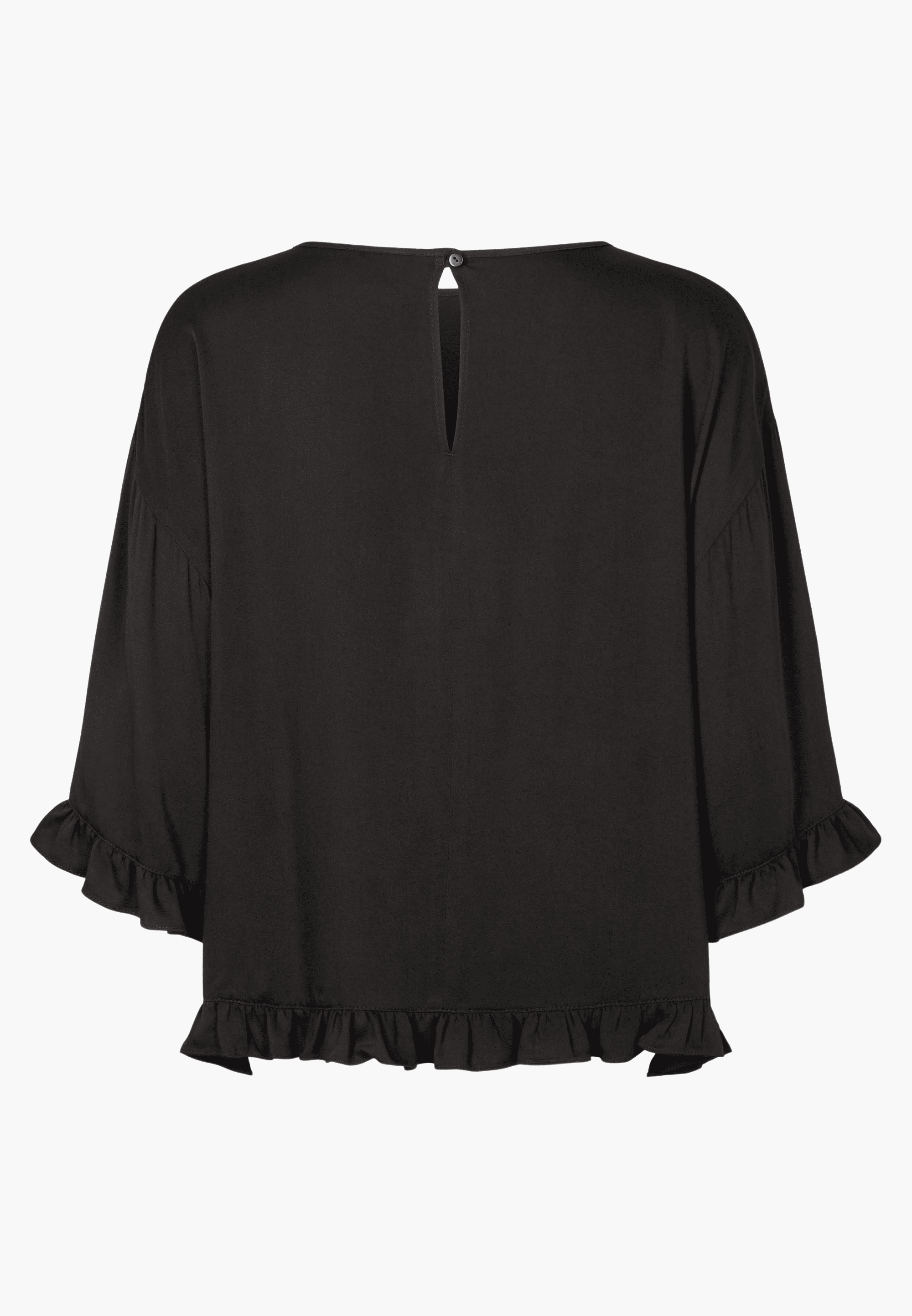 LAURIE Nova Blouse SS Blouses Schwarz