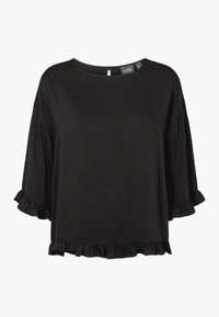 LAURIE Nova Blouse SS Relaxed Schwarz