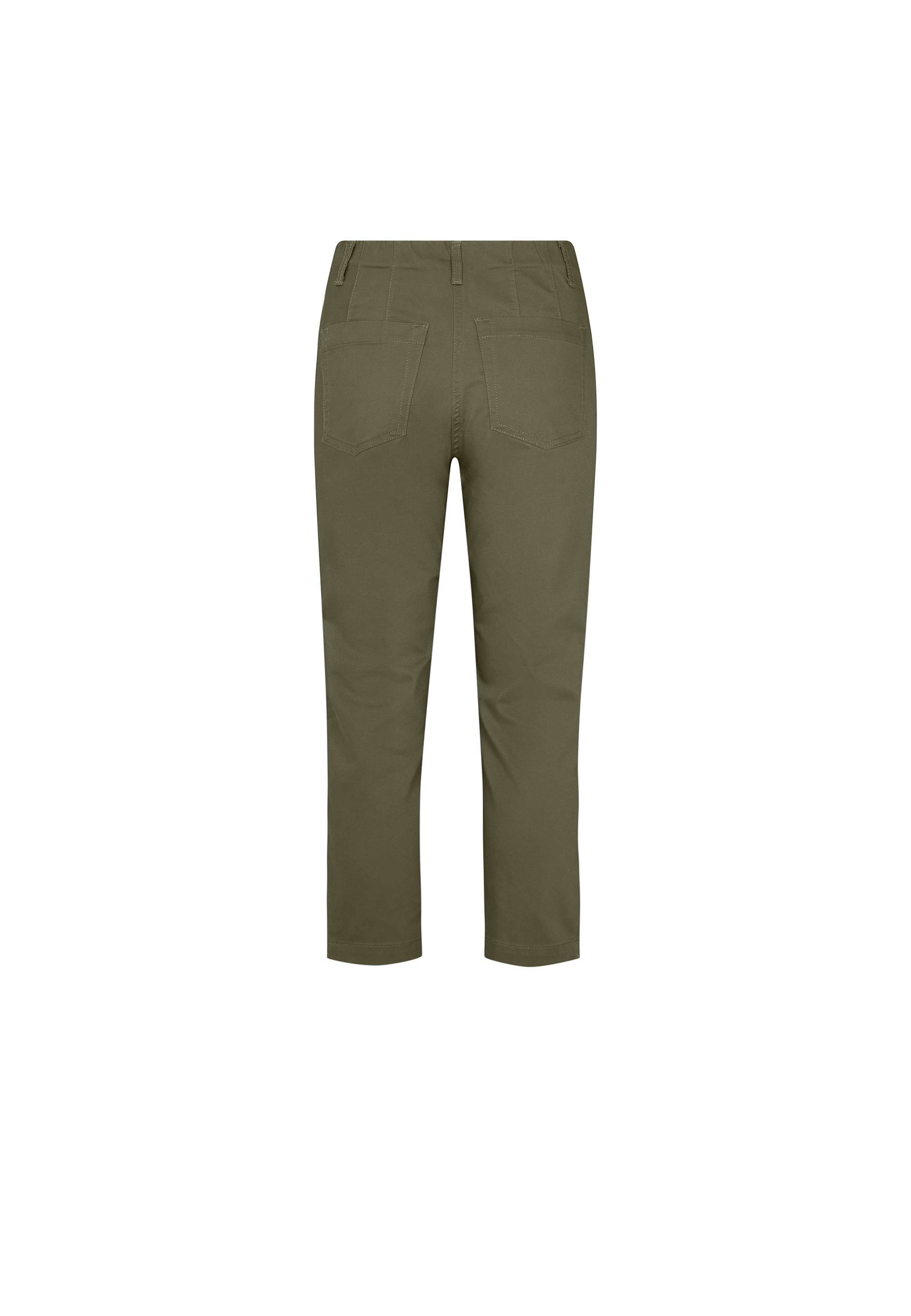 LAURIE Patricia Pure Regular Crop Trousers REGULAR 55000 Dried Olive