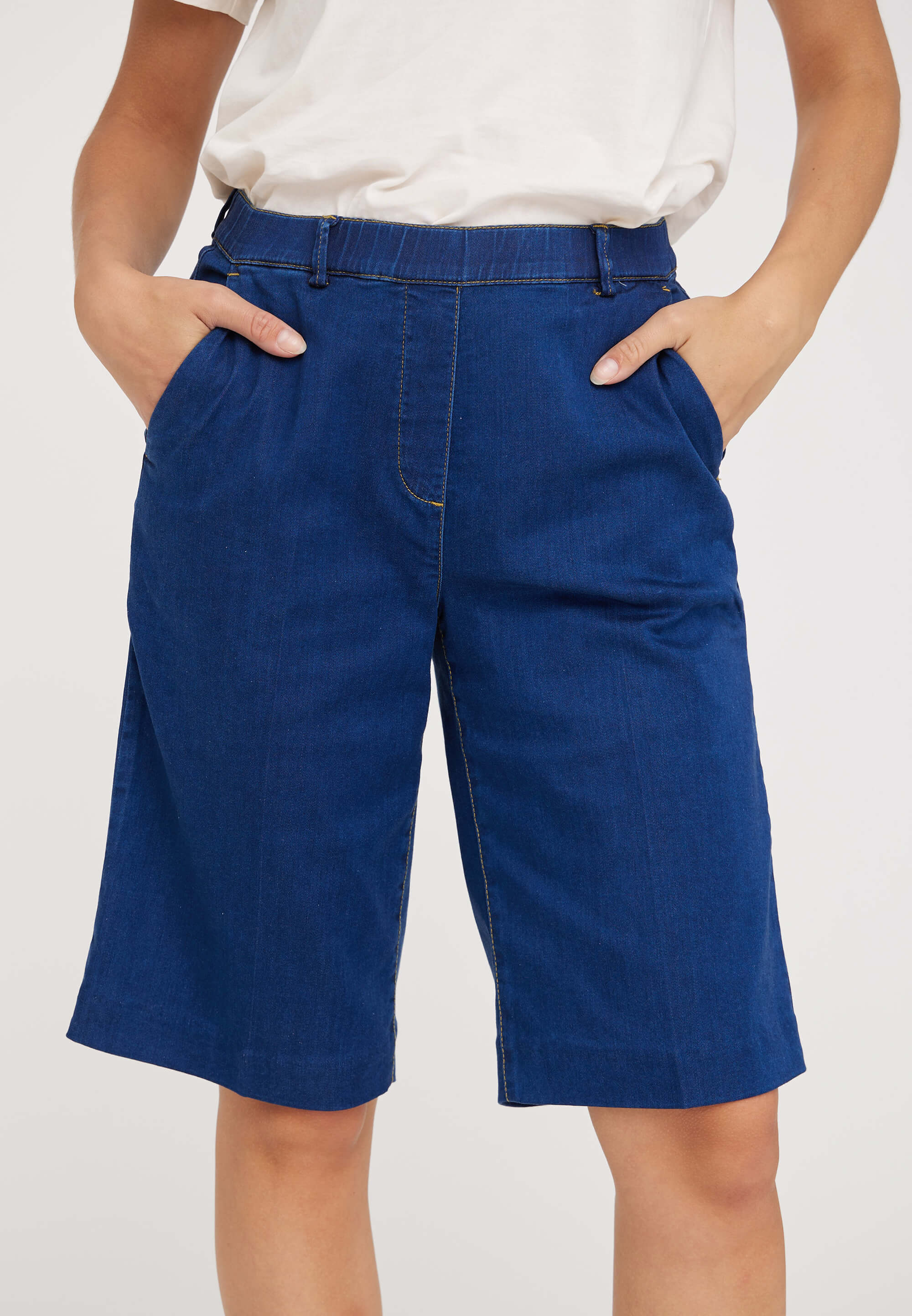 LAURIE Phoebe Loose Shorts Trousers LOOSE Mittelblauer denim