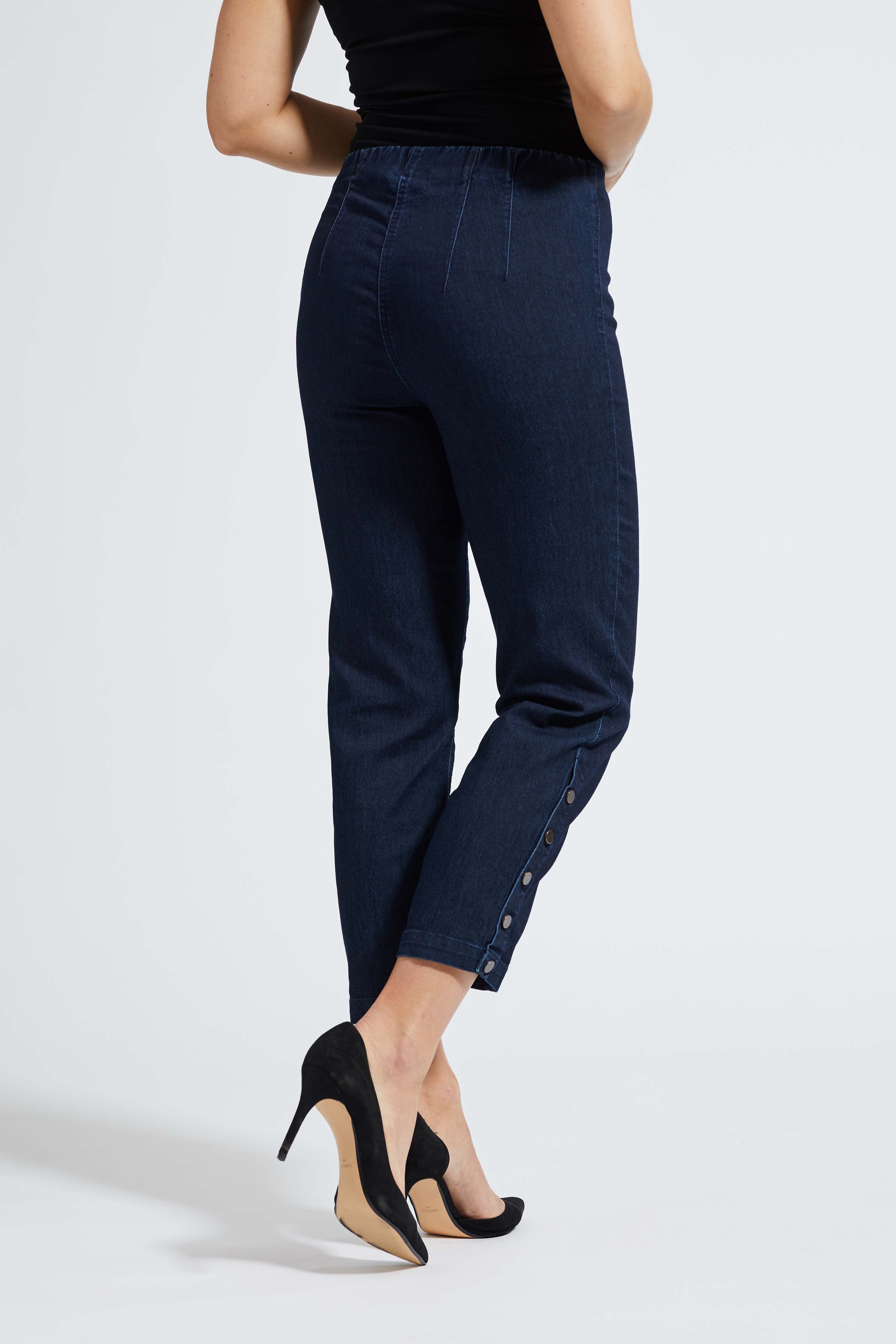 LAURIE  Polly Regular Crop Regular Dunkelblauer denim