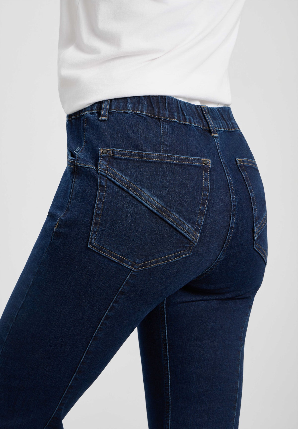 LAURIE Slender Rouge Regular - Medium Length Regular Dunkelblauer denim