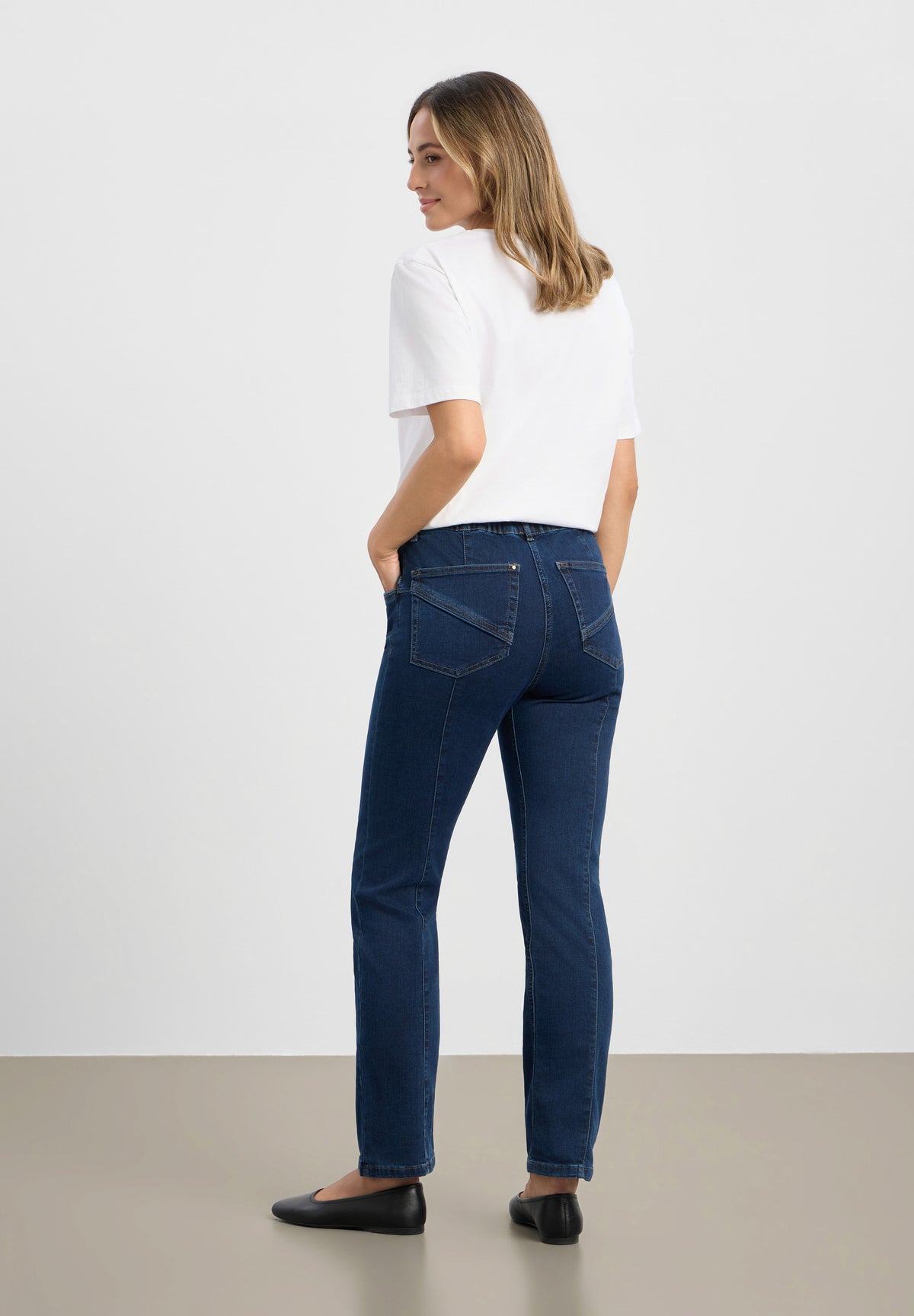 LAURIE Slender Rouge Regular - Short Length Regular Dunkelblauer denim