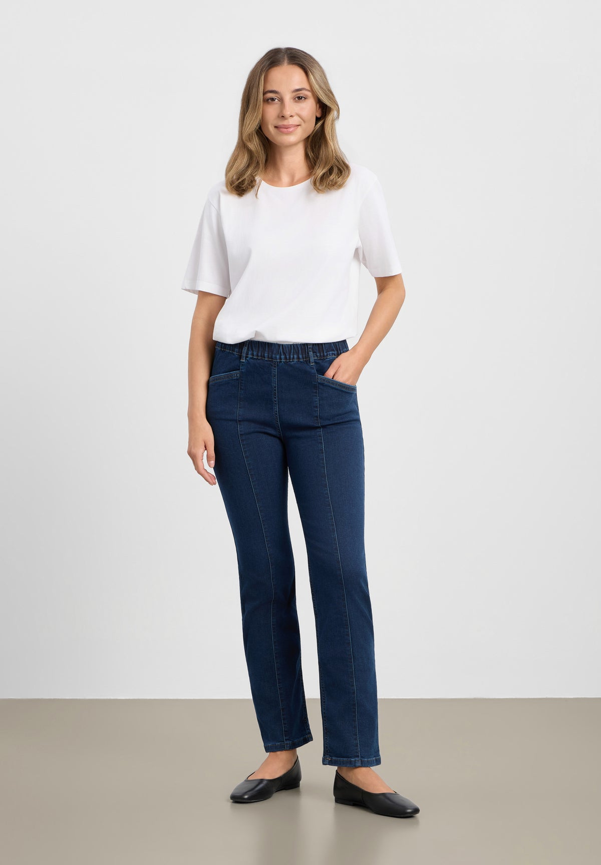 LAURIE Slender Rouge Regular - Short Length Regular Dunkelblauer denim
