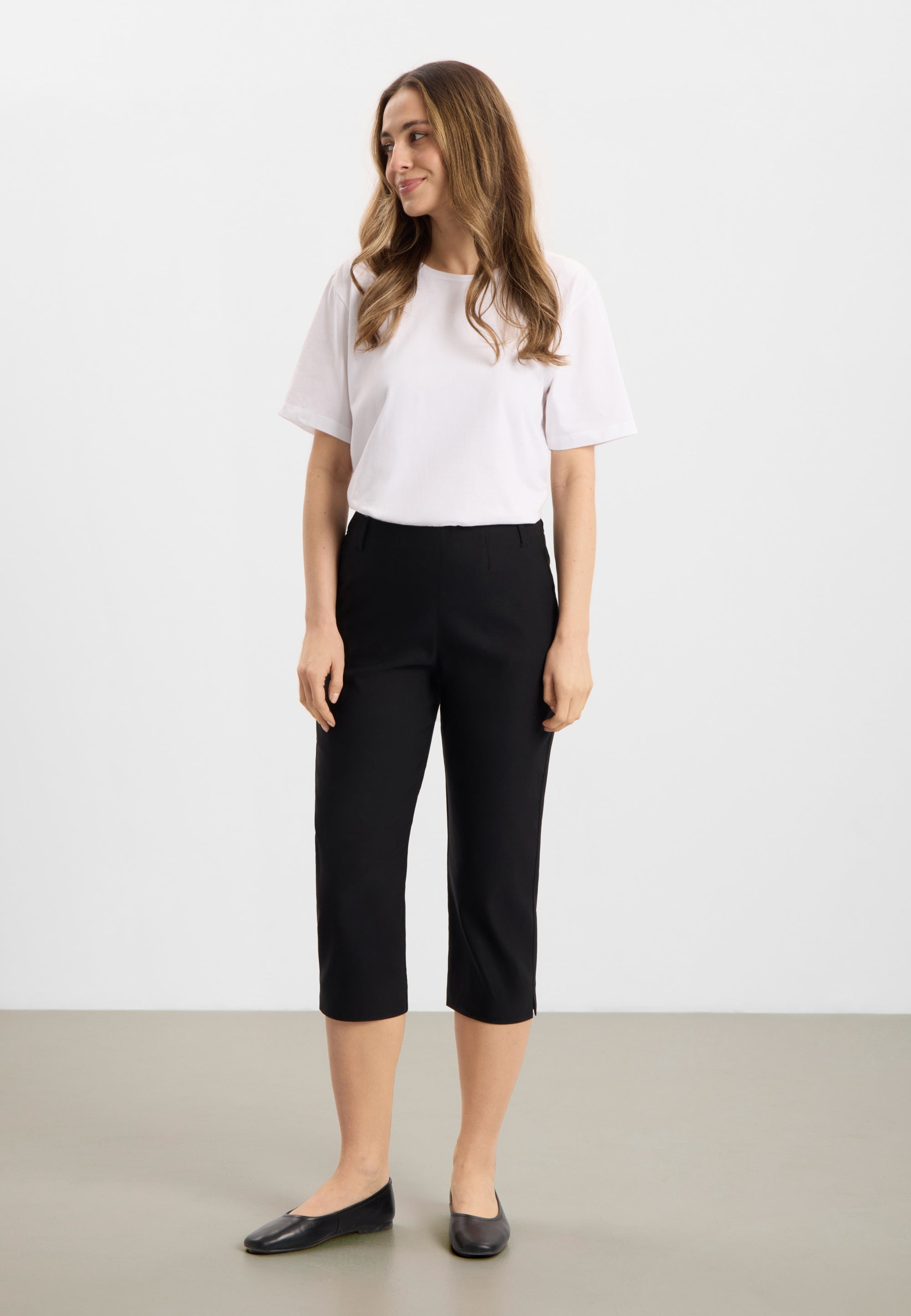 LAURIE Taylor Regular Capri Medium Length Regular Schwarz