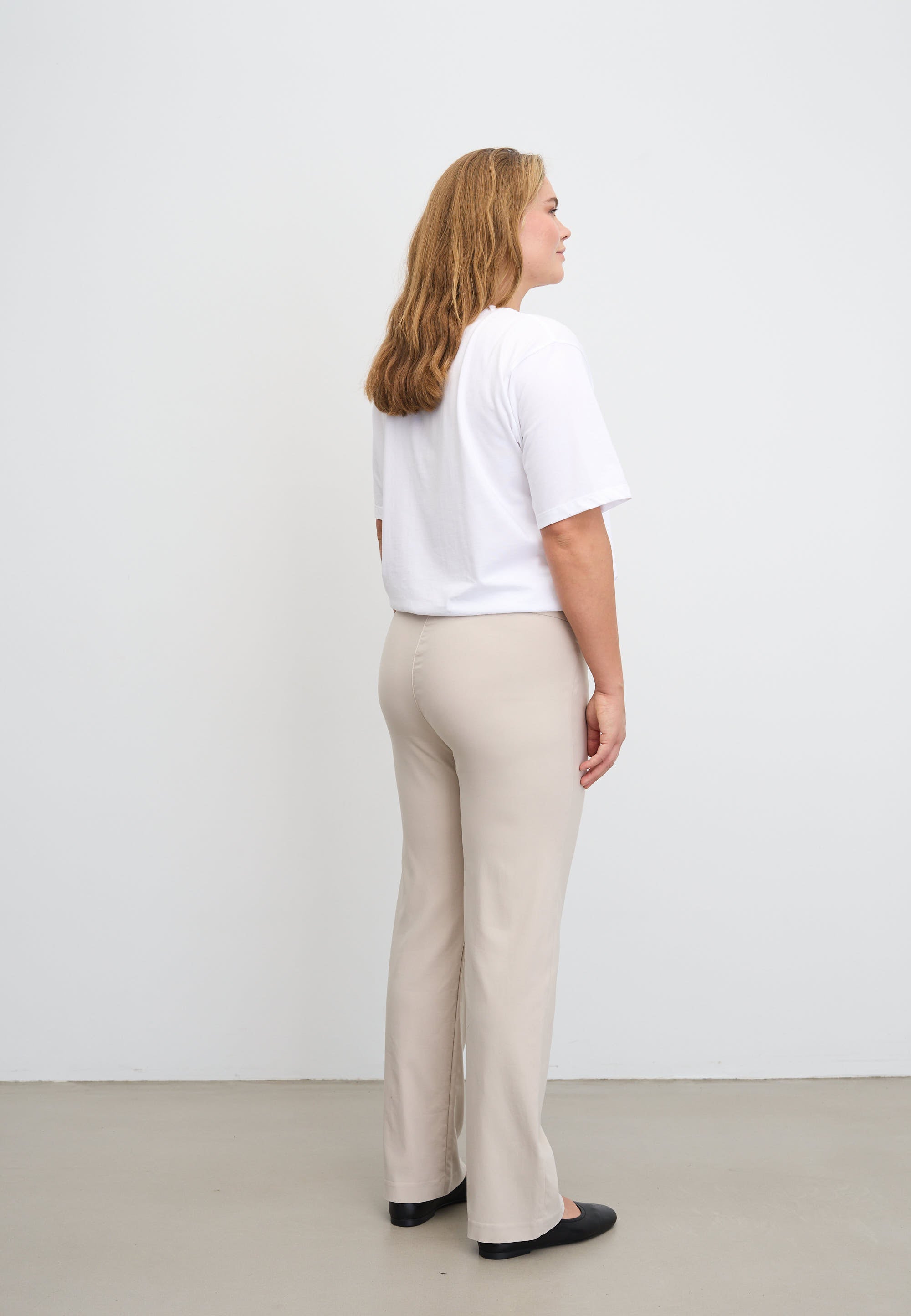 LAURIE  Thea Straight - Medium Length Trousers STRAIGHT Grau sand