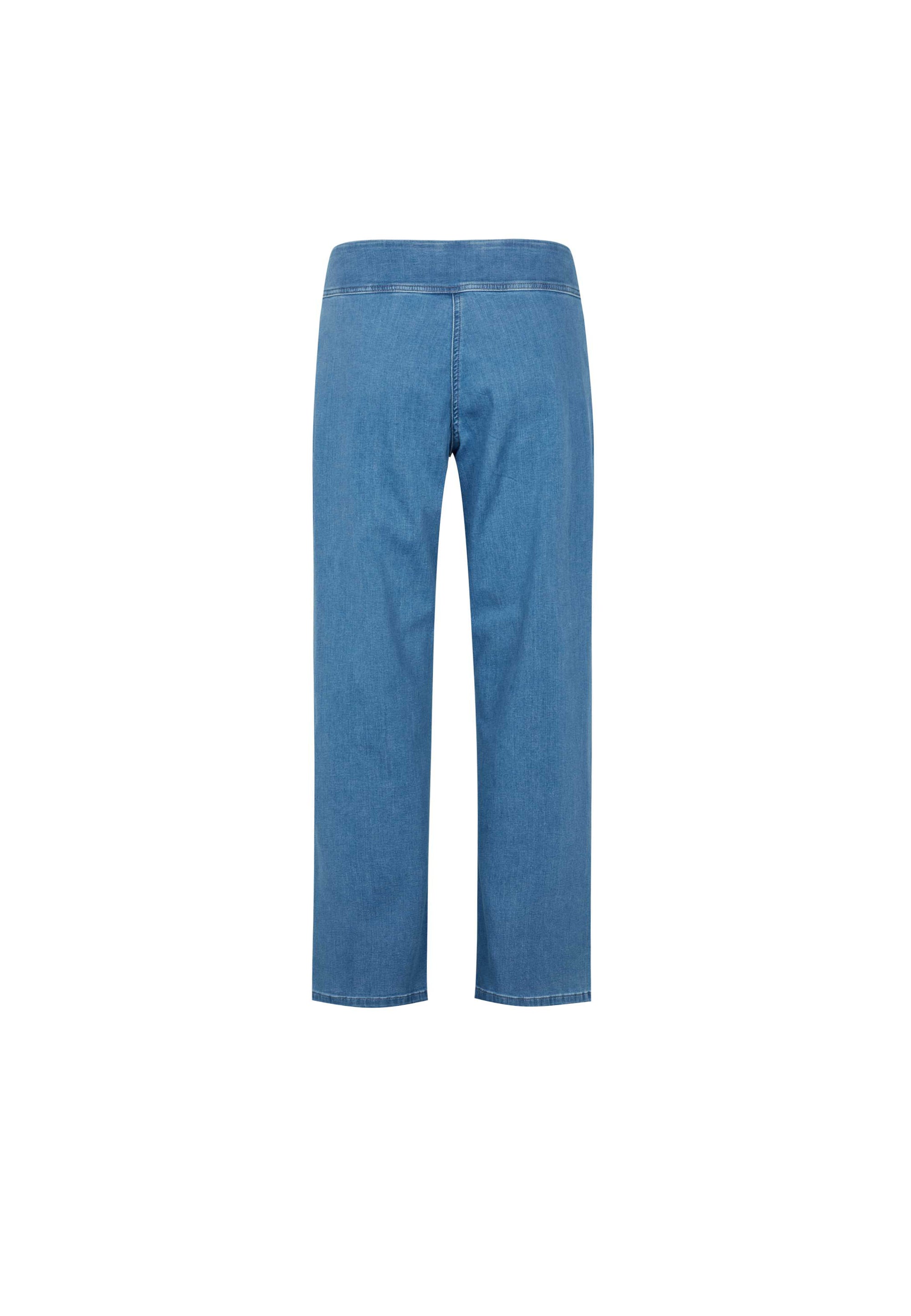 LAURIE Thea Straight - Short Length Trousers STRAIGHT 49350 Light Blue Denim