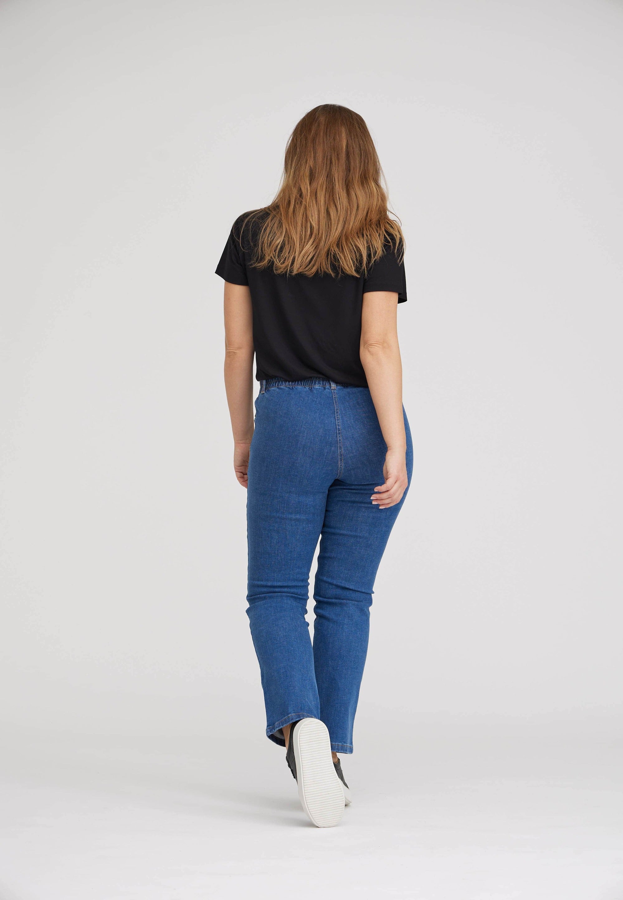 LAURIE  Violet Relaxed - Medium Length Trousers RELAXED 49401 Blue Denim